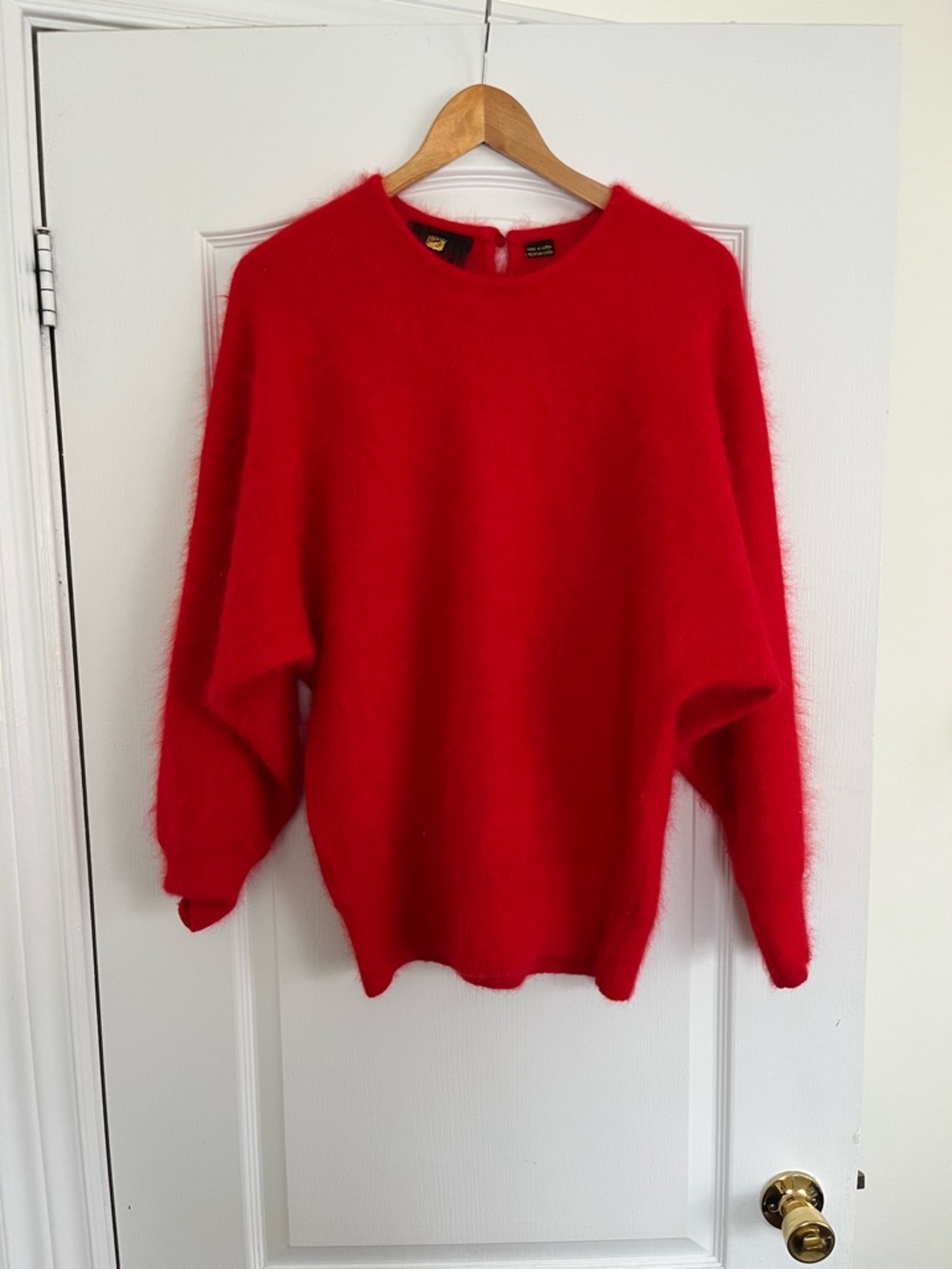 1980s 80% Angora/20% Acrylic Mohair Sweater Paris Texas vibes